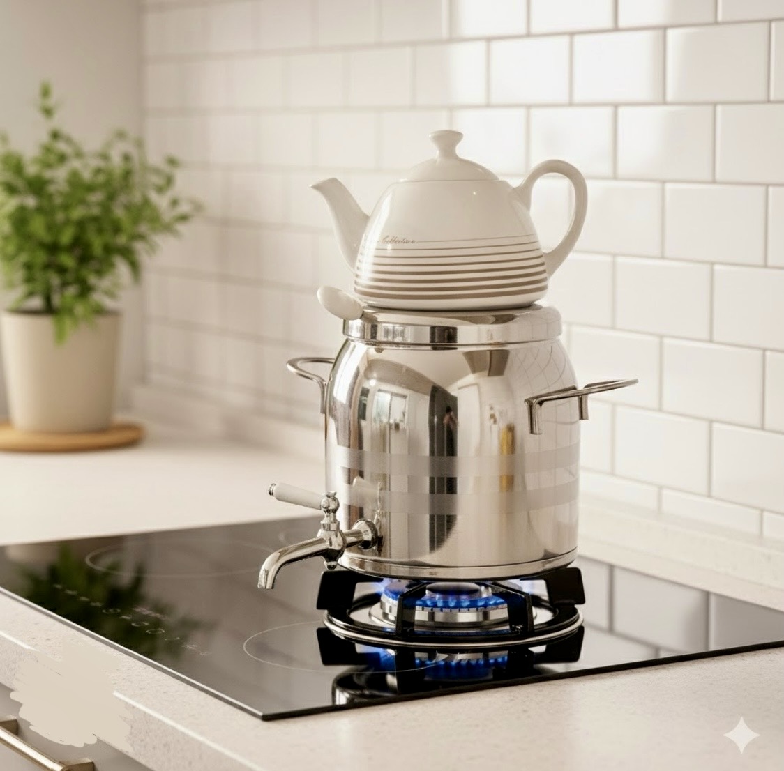 کتری و قوری استیل نیو هوم ۵ لیتر کد NH09-2521