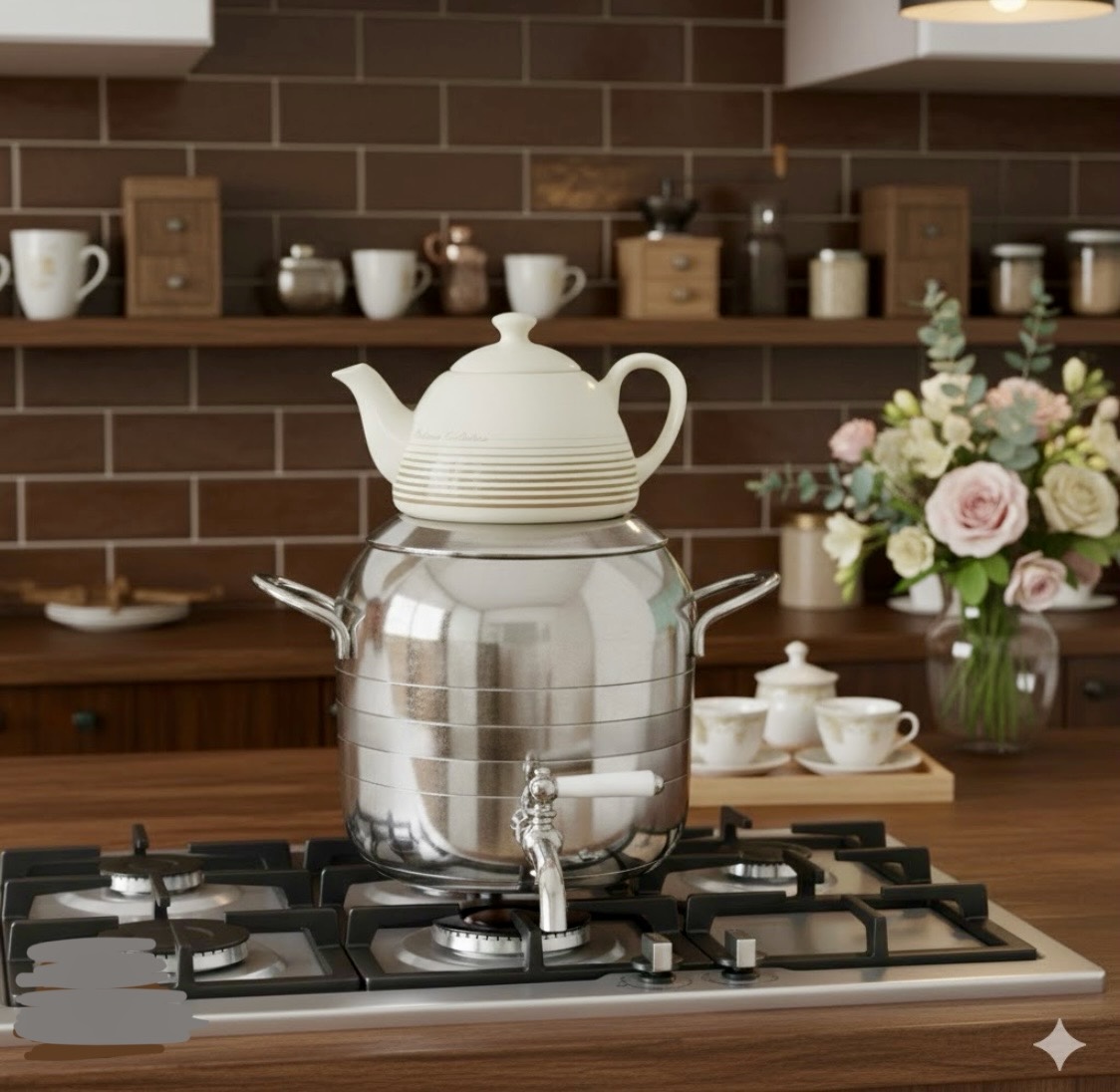 کتری و قوری استیل نیو هوم ۵ لیتر کد NH09-2521