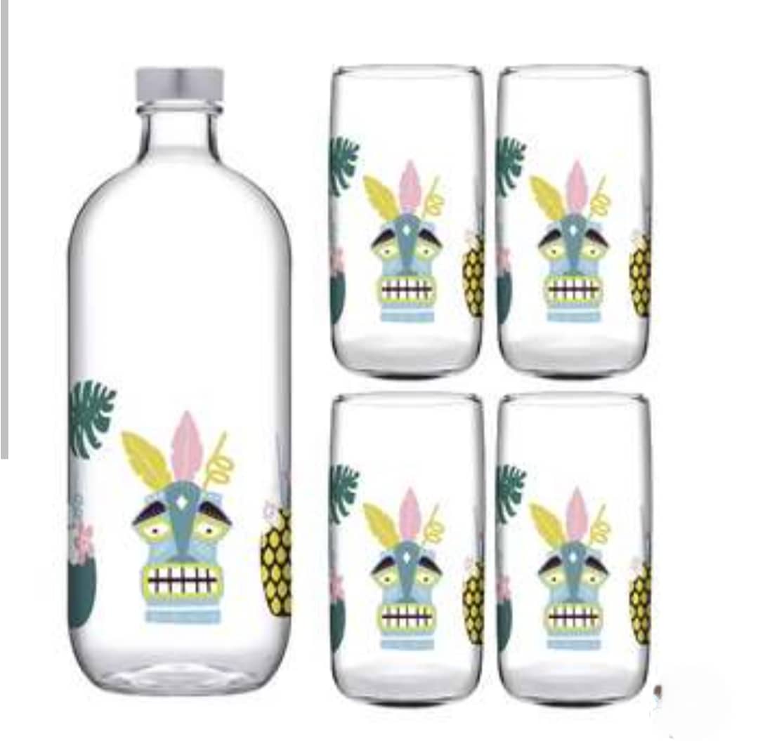 ست بطری و لیوان ۵ پارچه استرال پاشاباغچه – کد 96983