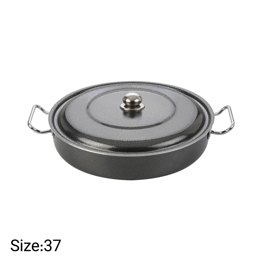 تابه دو دسته گرانیتی نچسب نیوهوم سایز ۳۷ مدل NH13-0035