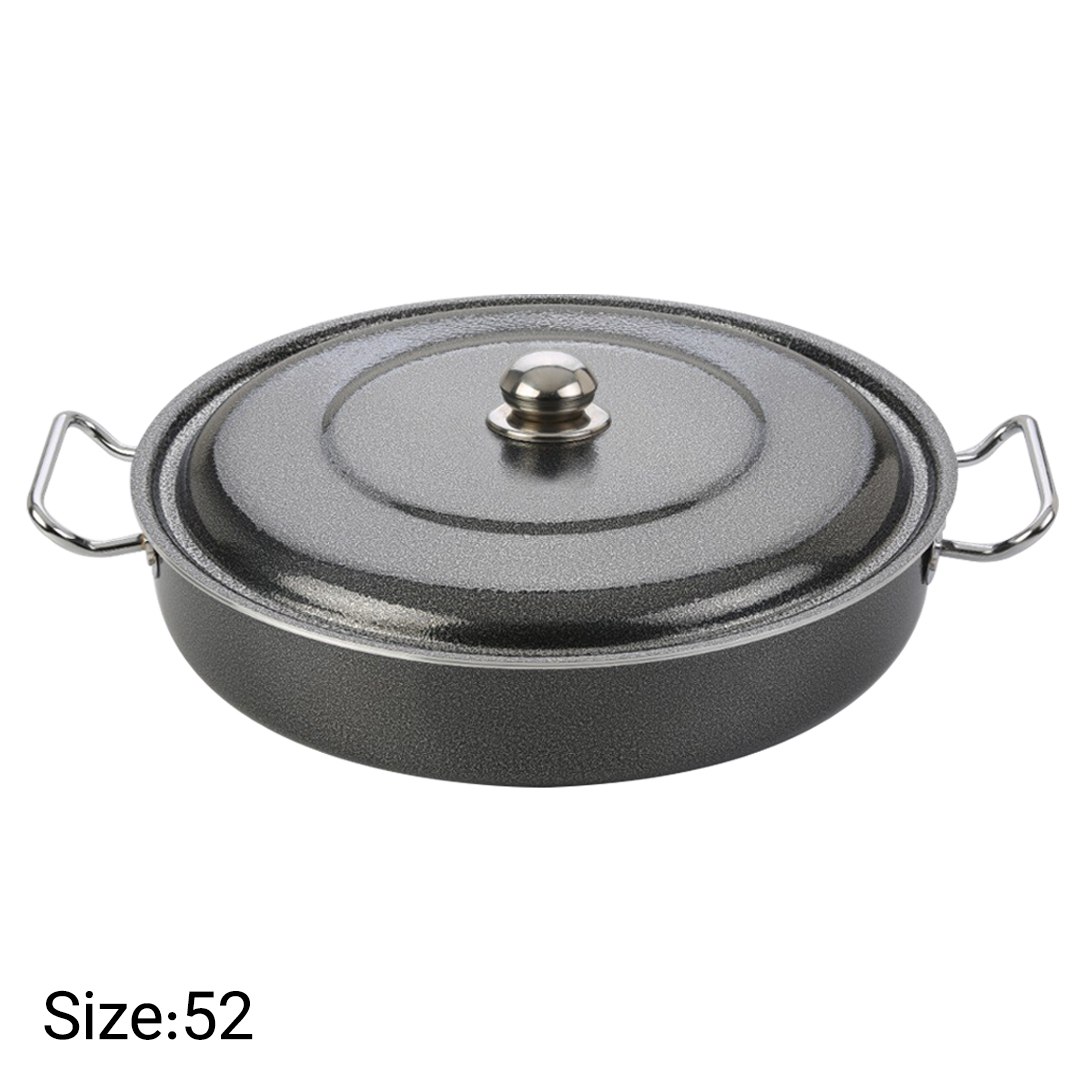 تابه دو دسته گرانیتی نچسب نیوهوم سایز ۵۲ مدل NH13-0053